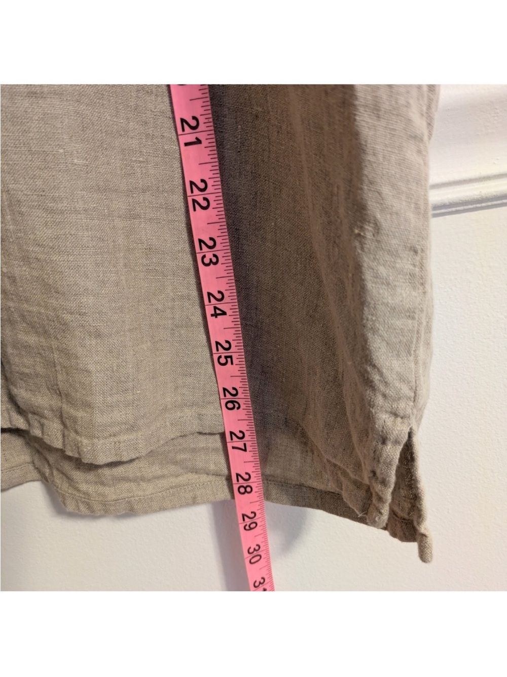 Flax Linen Top Boxy T-shirt - Picture 7 of 8